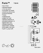 FORIX IP20 - ŁĄCZNIK SCHODOWY 10 AX BIAŁY Legrand 782404