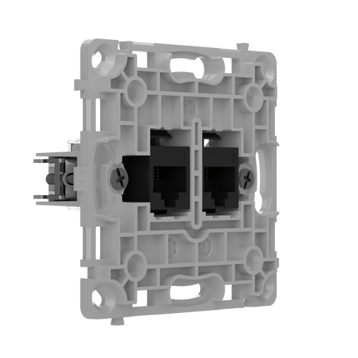 Gniazdo sieciowe LAN RJ45 podtynkowe czarne pionowe – OutletCore (LAN) vertical – AJAX SYSTEMS 128848.165.BL