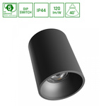 ORBITO NATYNKOWA 14-27W NW 230V 40ST IP44 UGR<19 RA90 FI115X152MM CZARNY OKRĄGŁA 5 LAT