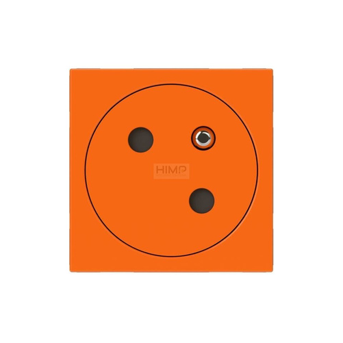 MOSAIC - Gniazdo 2P + Z pojedyncze Link płaskie kątowe 45 stopni 16 A - 250 V~ - zaciski automatyczne - Pomarańczowy Legrand 077189L