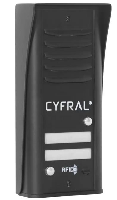 Panel zewnętrzny analogowy CYFRAL 2-lokatorski COSMO R2 CZARNY