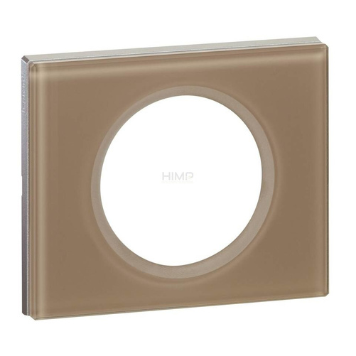 CELIANE - Ramka szkło mokka pojedyncza Legrand 069461