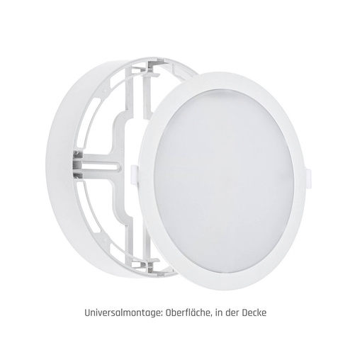 Oprawa Sufitowa Okrągła Biała 2w1 Natynk-Podtynk ALGINE ECO DOWNLIGHT 18W Barwa Neutralna 230V  SpectrumLED SLI037029NW