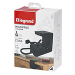 Przedłużacz blatowy 4X2P+Z+2USB 1.5M Legrand 050412