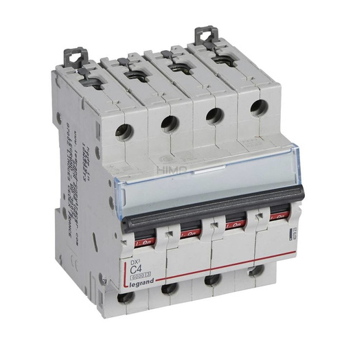 WYŁĄCZNIK NADPRĄDOWY S 304 4P C 4A 6000A SERII DX³ Legrand 407923