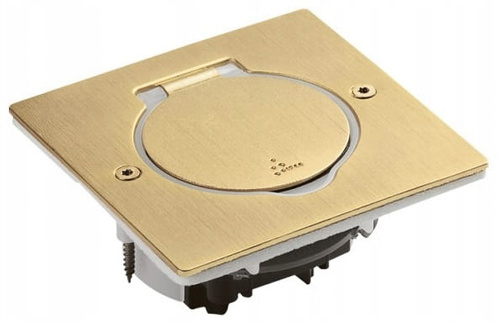 Gniazdo podłogowe IP44 kwadratowe MOSIĄDZ Legrand 089710