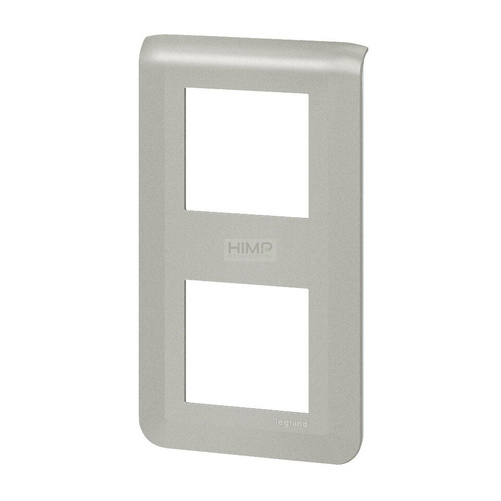 MOSAIC - Ramka 2 x 2 modułowa pionowa - Aluminium Legrand 079322L