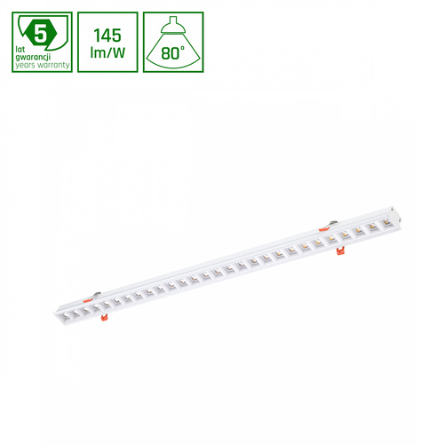 ALLDAY INSPIRE IN DARK LIGHT 80st BIAŁY 940 30W 230V 1120mm BIAŁY