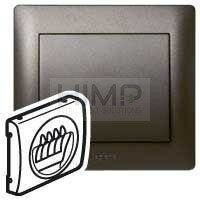 SISTENA LIFE Plakietka CHOCO do gniazda głośnikowego podwójnego Legrand 771225