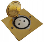 Gniazdo podłogowe IP44 kwadratowe MOSIĄDZ Legrand 089710