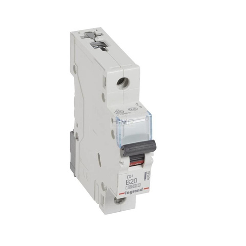 WYŁĄCZNIK NADPRĄDOWY S 311 1P B 20A 10000A SERII TX³ Legrand 404085