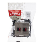 VALENA LIFE - Gniazdo głośnikowe podwójne KREMOWE Legrand 753278