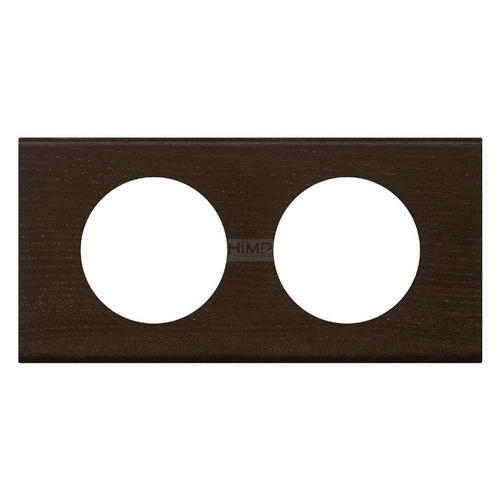 CELIANE - Ramka drewno wenge podwójna pozioma/pionowa Legrand 069202