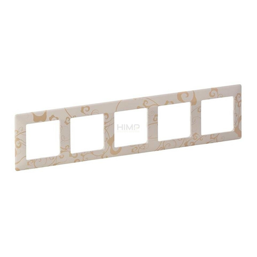 VALENA LIFE - RAMKA GRAFIKA KREMOWA FANTAZJA PIĘCIOKROTNA Legrand 754115