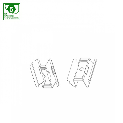 UCHWYT DO MONTAŻU NATYNKOWEGO ALLDAY BASIC KPL. 2 SZT.(DLA 1203mm)