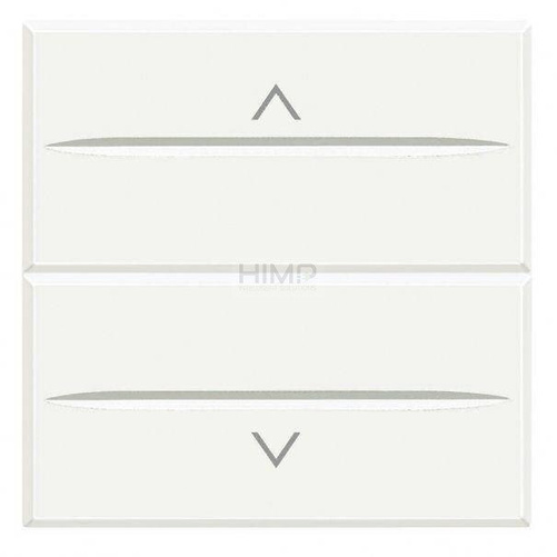 AXOLUTE - Przycisk podwójny z blokadą 2 moduły AXIAL BIAŁY Bticino HD4037M2