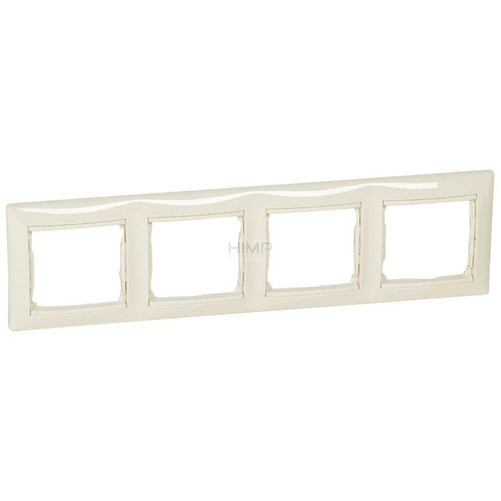 VALENA Ramka poczwórna pozioma KREM Legrand 774354