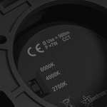 CHLOE COMPLETE NATYNKOWA 7W CCT 230V 45ST IP20 UGR<19 90x90X100MM CZARNY KWADRATOWA