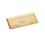 Puszka podłogowa Pop-up do wyposażenia, 8 (2x4) modułów, mosiądz Legrand 054018