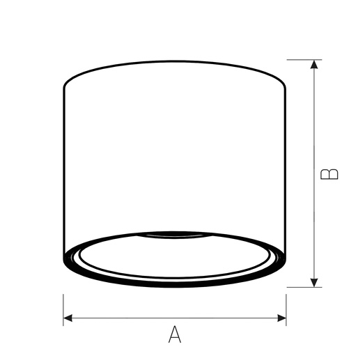 Oprawa Natynkowa Tuba Nieruchoma Chloe AR111 GU10 250V IP65 Czarny SpectrumLED SLIP005032