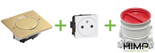 Gniazdo podłogowe IP44 kwadratowe MOSIĄDZ Legrand 089710