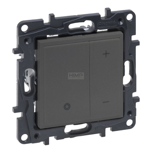 Niloe Step - Ściemniacz przyciskowy 5 - 300 W - 2 przewodowy - Stalowy Legrand 863453