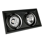 MDD MAXI DUE GU10 X 2 AR111  250V IP20 186x336x43mm CZARNY