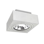 MIRORA AR111 NATYNKOWA GU10 250V IP20 145X145X85mm BIAŁY kwadratowa ruchoma