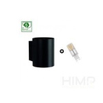 Pakiet 5 lat gwarancji : oprawa SQUALLA G9 tuba czarna + LED G9 4W CW ( SLIP006012 + WOJ+14435 )