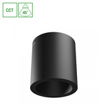 CHLOE COMPLETE NATYNKOWA 7W CCT 230V 45ST IP20 UGR<19 FI90X100MM CZARNY OKRĄGŁA