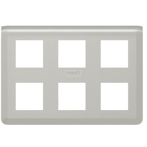 MOSAIC - Ramka 2 x 3 x 2 modułowa pozioma - Aluminium Legrand 079332L