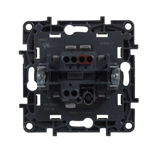 Niloe Step - Przycisk pojedynczy 6 A - Aluminium Legrand 863309