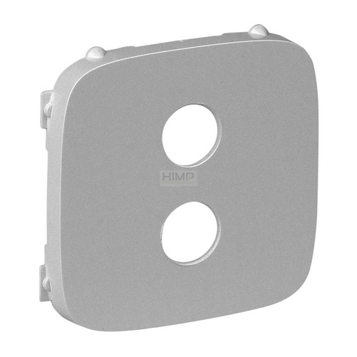 Valena Allure - Plakietka gniazda głośnikowego pojedynczego typu BANAN ALUMINIUM Legrand 755287