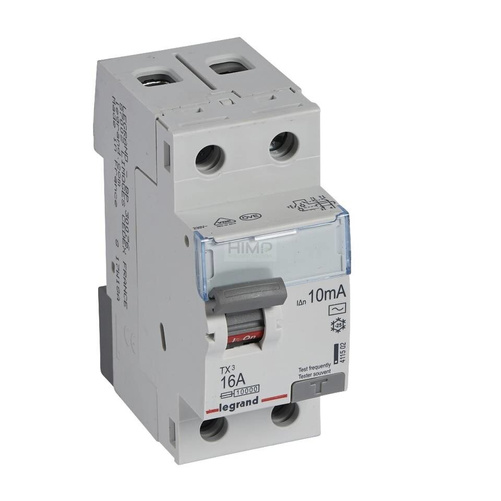 WYŁĄCZNIK RÓŻNICOWOPRĄDOWY P 302 2P 16A 10MA TYP AC SERII TX³ Legrand 411502