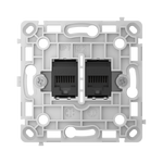 Gniazdo sieciowe LAN RJ45 podtynkowe czarne pionowe – OutletCore (LAN) vertical – AJAX SYSTEMS 128848.165.BL
