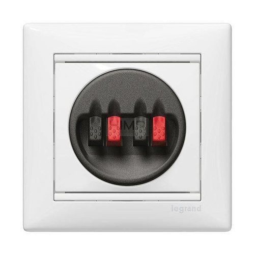 VALENA Gniazdo głośnikowe podwójne BIAŁE Legrand 774424