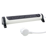 Przedłużacz obrotowy, 3x2P+Z z USB A+C, z ogranicznikiem przepięć, z przewodem 1.5m - Biały/Grafit Legrand 049417