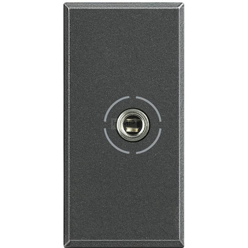 AXOLUTE - GNIAZDO AUDIO JACK 3,5 1M ANTRACYT Bticino HS4280