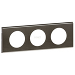 CELIANE - Ramka nikiel czarny potrójna Legrand 069033