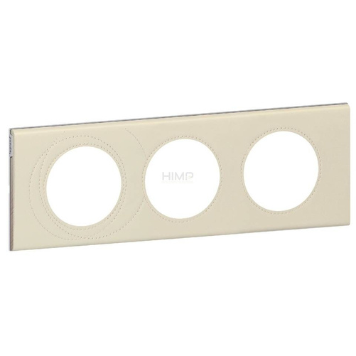 CELIANE - Ramka skóra perła potrójna Legrand 069433