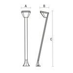 Oprawa Ogrodowa AQUATIQUE LED 230V 7W IP54 Barwa Ciepła SpectrumLED SLI011014WW