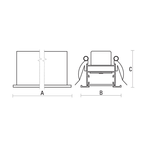 ALL-DAY 230V 36W IP20 120st WW wpuszczana pojedyncza