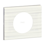 CELIANE - Ramka corian Biały żłobkowany pojedyncza Legrand 069011