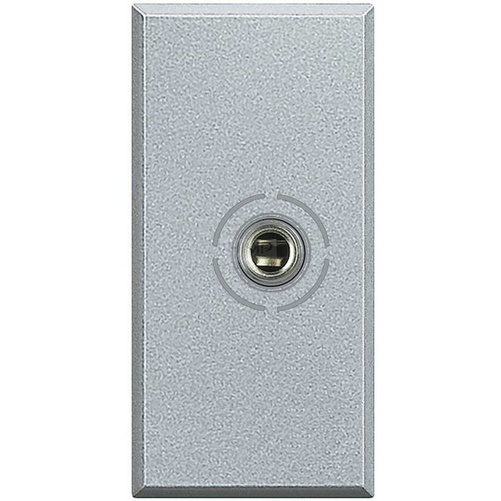 AXOLUTE - GNIAZDO AUDIO JACK 3,5 1M ALUMINIUM Bticino HC4280