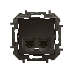 Gniazdo 2 x RJ45 kat. 6 FTP - czarne Legrand NP4332BK