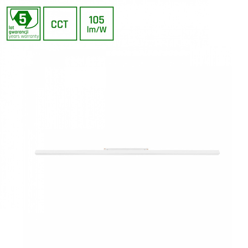 SYSTEM SHIFT CCT- LINE L OPRAWA LINIOWA 902X23X42MM 22W 100ST BIAŁY CCT SWITCH 5 LAT GW.