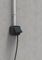 Nowe Plexo - Gniazdo 2P+Z zaciski automatyczne, mechanizm 16A-250V~- antracyt - Legrand 069891L