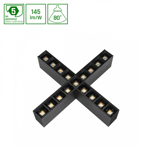 ALLDAY INSPIRE ELEMENTS X DARK LIGHT 80st CZARNY 840 25W 230V CZARNY