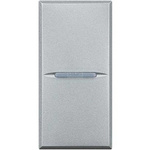 AXOLUTE - Łącznik jednobiegunowy 10AX (zaciski automatyczne) 1 moduł AXIAL aluminium Bticino HC4001AN