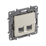 Niloe - Gniazdo 2 x RJ 45 kat. 6 STP - Kremowe Legrand 664876